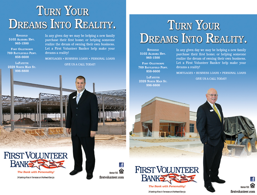 First Volunteer Bank Ads