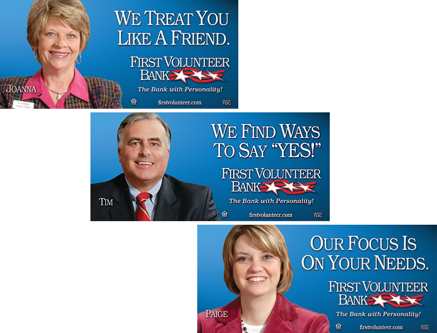 First Volunteer Bank Outdoor Board