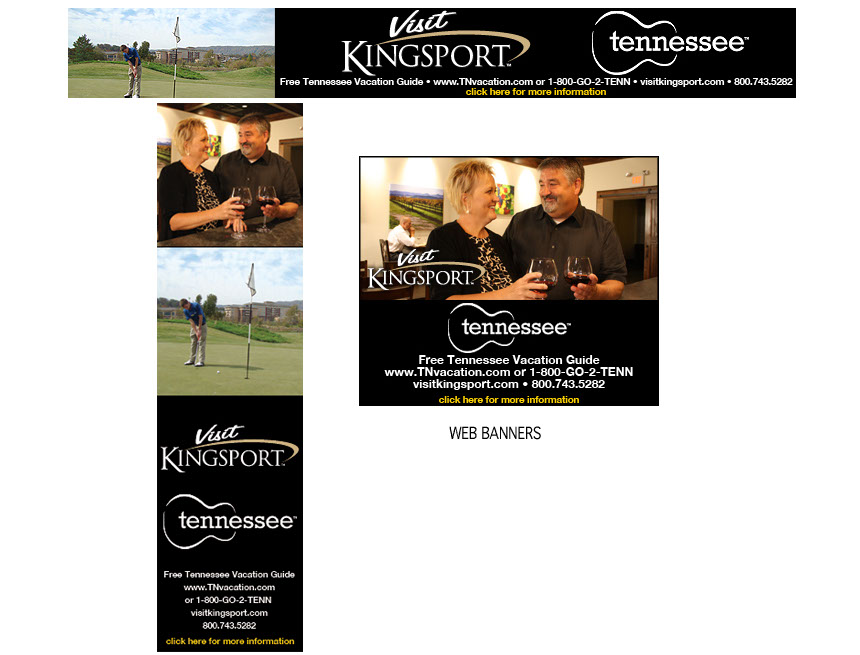 Kingsport CVB Web Banners