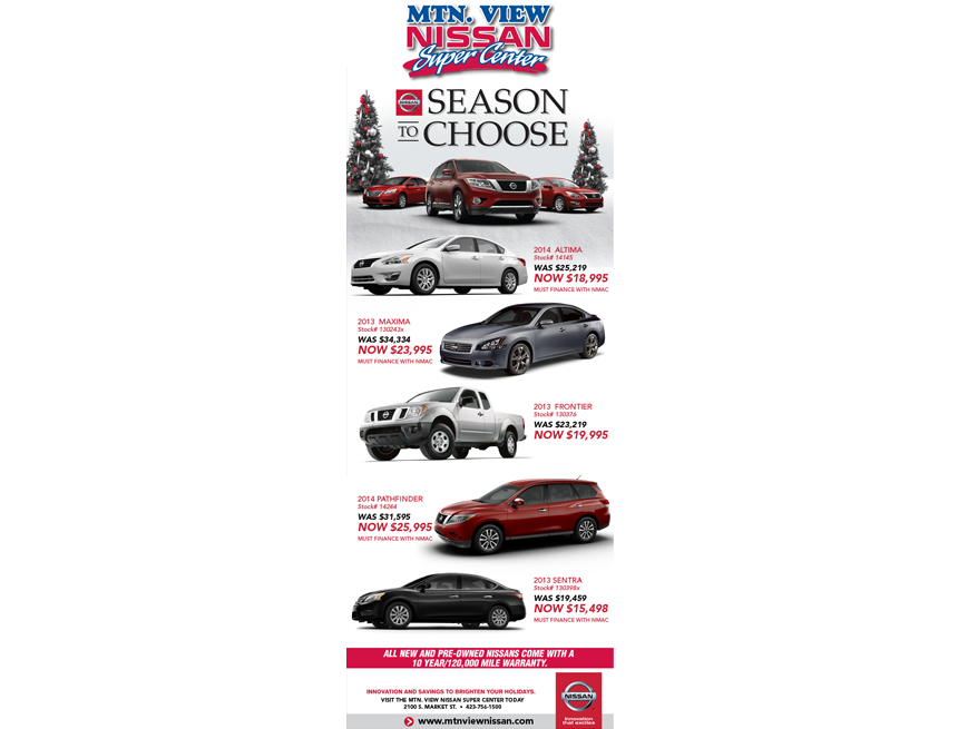 Mountain View Nissan E-Mail Graphic